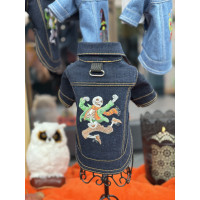 Denim Jacket – Dancing Skeletons | TchDogWear