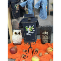 Denim Jacket "Dancing Skeletons"