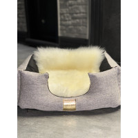 TchDogWear — Luxury Dog Bed with Natural Sheepskin 40х45